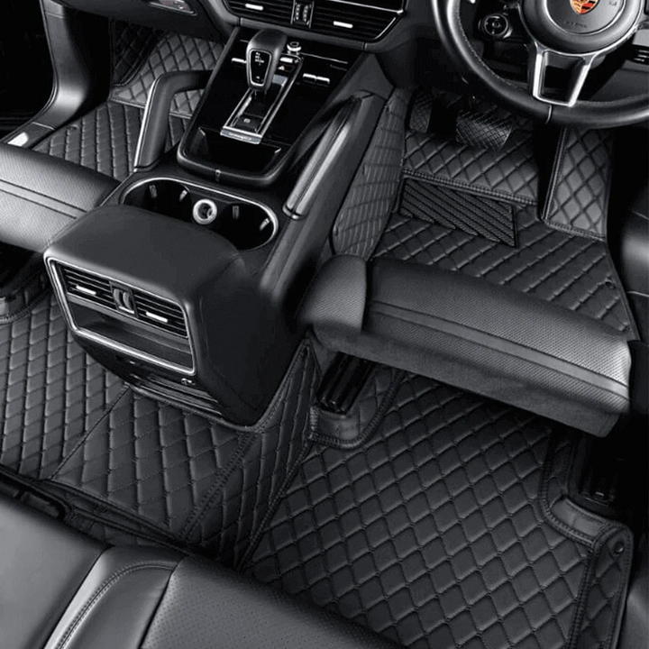 Black Luxury Diamond Car Floor Mats