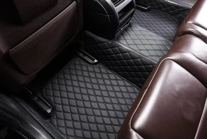 Black Luxury Diamond Car Floor Mats