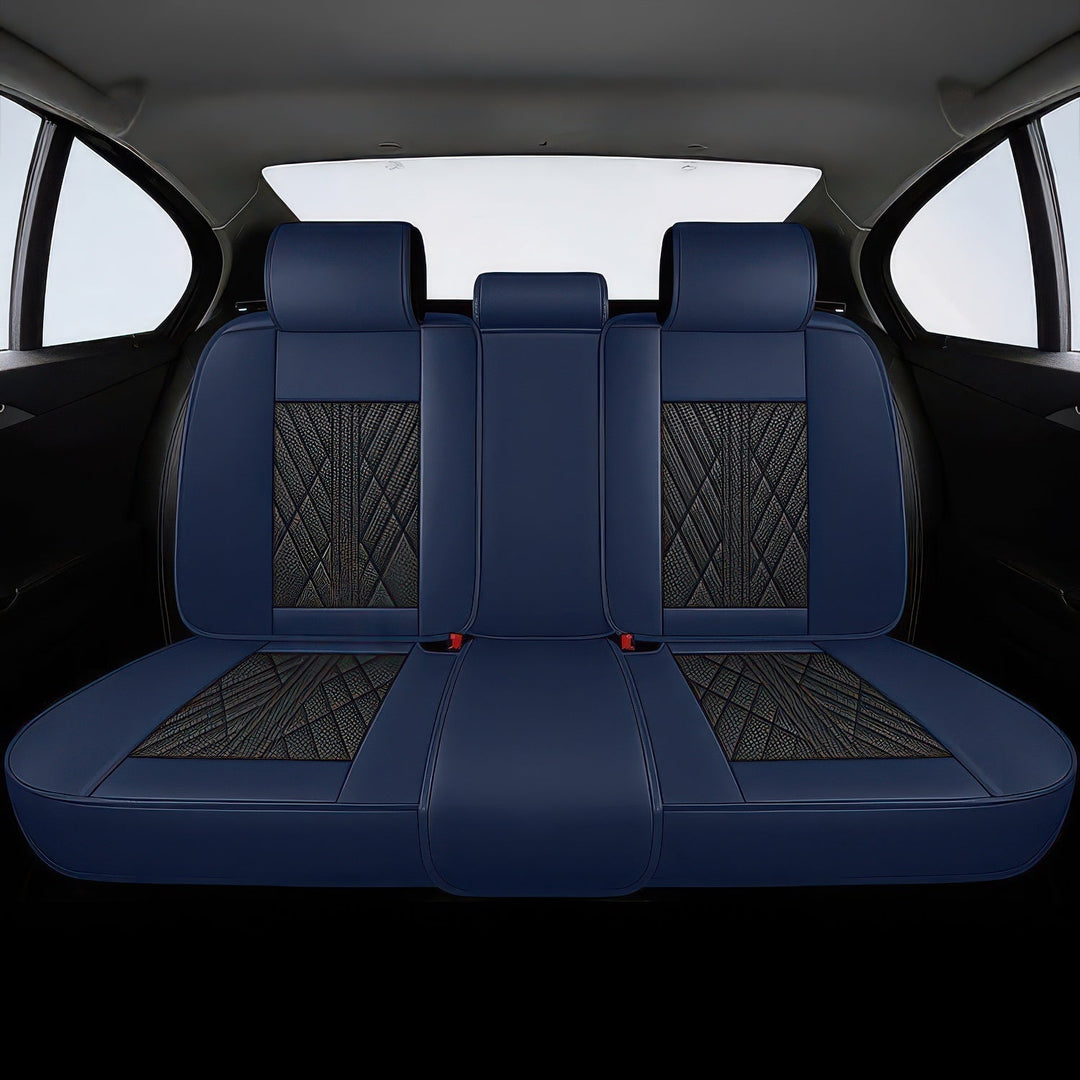Black & Dark Blue Seat Covers