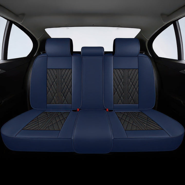 Black & Dark Blue Seat Covers
