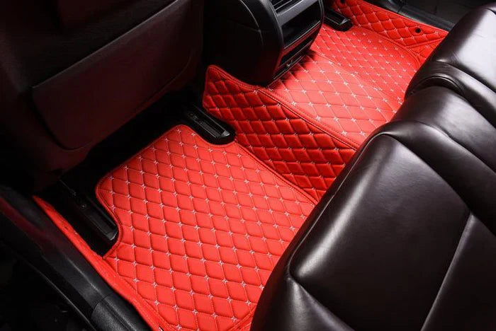 Red Luxury Diamond Car Floor Mats
