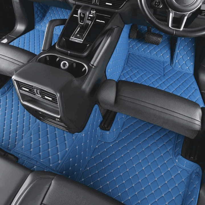 Dark Blue Luxury Diamond Car Floor Mats